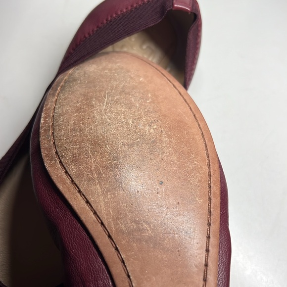 Tory Burch Caroline 2 Ballet Nellie Nappa Leather Elastic Women’s Size 8M - Picture 14 of 16